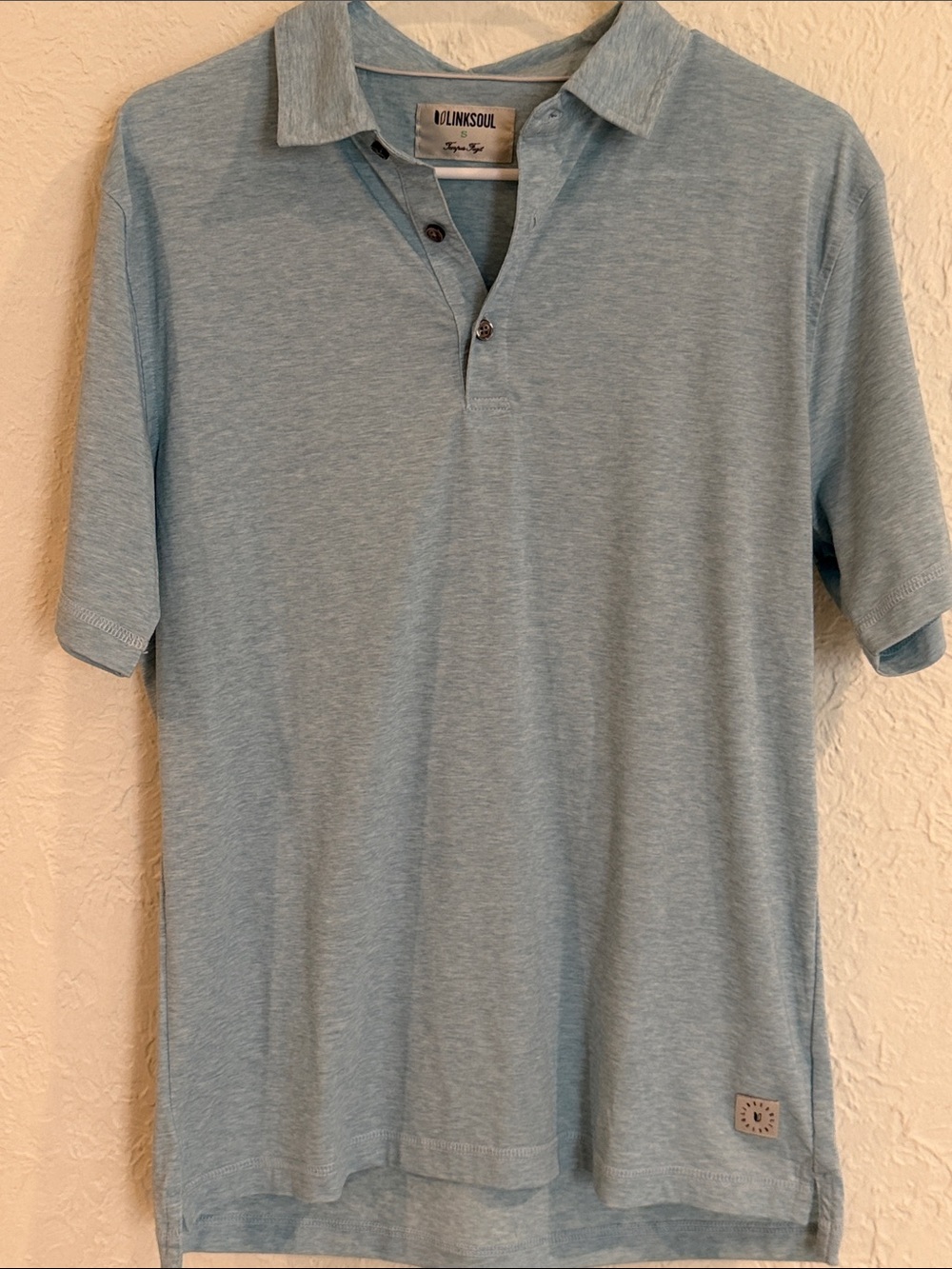 Linksoul Men's Heather Sky Polo